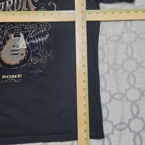Hard Rock Cafe Rome Black Men's T-Shirt XL - Picture 5 of 5